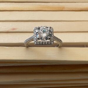 925 Sterling silver engagement ring size 7